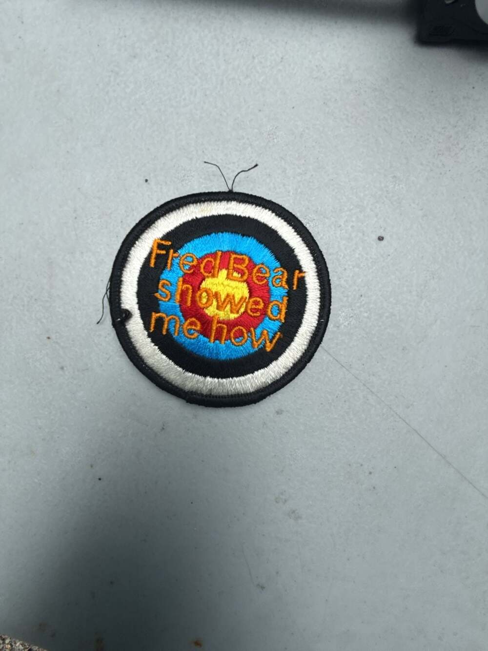 Vintage Fred Bear Showed Me How Archery Target Patch